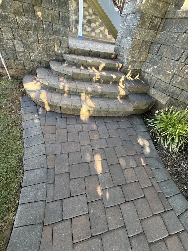 Sealed paver steps and landing in Rocky Mount, VA